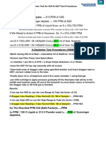 Depletion Test & GGT Test Procedure For H2S in WBM and OBM