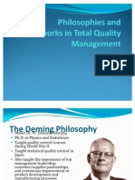 Philosophies and Frameworks in Total Quality Management