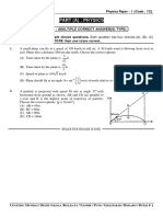 Physics Paper - 1 (Question Paper)