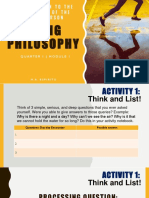 WEEK 1 Q1 M1 - Introduction To The Philosophy of The Human Person