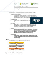 (M1-GUIDE) Reading Process and The Text