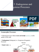 Lesson 5. Endogenic and Exogenic Processes