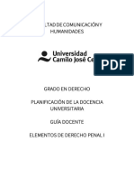 Guía Docente Derecho Penal I