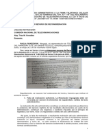 Escrito - Interponer Recurso de RECONSIDERACIÓN - RD 1492-2022 Sanciona A Telecel - Vfinal