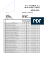 Comportamiento 3ero Electricidad