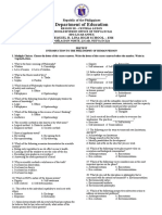 Philosophy - Pretest23 Student