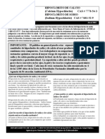 Hipoclorito de Calcio Con Hipoclorito de Sodio