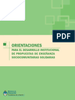 2013 Orientaciones - Programa Nacional Educacion Solidaria.