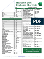 Excel Keyboard Shortcuts (1) by Guri