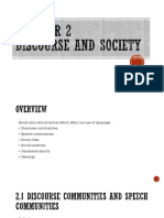 Lect 2 - Discourse and Society 1 2