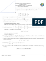 MM211 Vectores Matrices IParcial