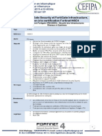 Sécurité Des Infrastructures Réseaux Et Systèmes Avec FORTINET NSE4