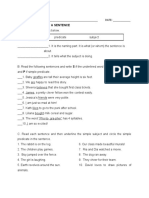 Parts of A Sentence, Phrase and Sentence, Parirala o Pangungusap, and Linking Verbs