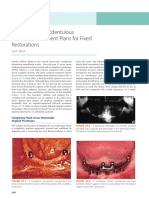 The Completely Edentulous Mandible: Treatment Plans For Fixed Restorations