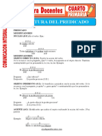 Estructura Del Predicado para Cuarto de Primaria