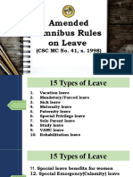 Omnibus Rules On Leave