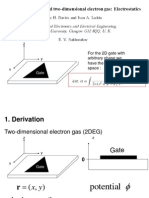 For The 2D Gate With Arbitrary Shape We Have The Potential in Space