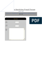 Mortgage Servicing Fraud Forum