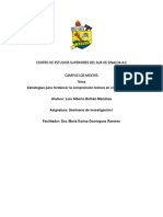 Estrategias Comprension Lectora en Alumnos de Nivel Primaria