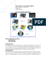 Tipos de Sistemas Operativos