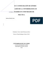 Aprendizaje Y Configuración de Género en Los Gimnasios de La Universidad de Los Andes: Mujeres en Comunidades de Práctica