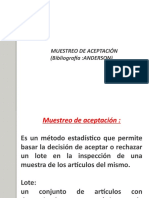 Control de Calidad-Teoría General Muestreo Aceptación