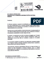 Carta Comisión Reforma Política-Electoral