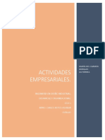 Actividades Empresariales