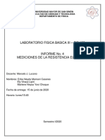 Mediciones de L A Resistencia Electrica