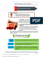 Forensic Chemistry and Toxicology Explosives