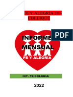 Informe Mensual de Psicologia