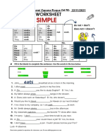 Simple Present 2 - Inglés