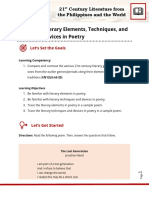 Module 5. Lit. Literary Elements, Devices, and Techniques in Poetry