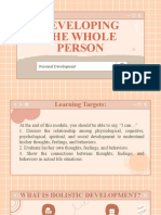 Lesson 2 Developing The Whole Person