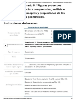 Examen - (AAB02) Cuestionario 5 - "Figuras y Cuerpos Geométricos". Lectura Comprensiva, Análisis e Interpretación Conceptos y Propiedades de Las Figuras y Cuerpos Geométricos