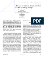 A Comprehensive Review of Clinical Trials and Their Role in Clinical Study Design