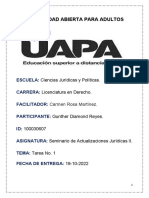 Tarea No. 1. Seminario de Actualizaciones Jurídicas II