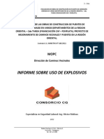 Informe Sobre Uso de Explosivos