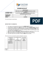 CSZD1073 Planning and Administering For Early Childhood Education