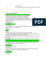 Social Dimensions of Education Exam 1