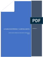 La Planeacion Estrategica Y La Gestion Logistica: Gestion Logistica Aprendiz Luis Carlos Menaca Vergara Ficha 2348341