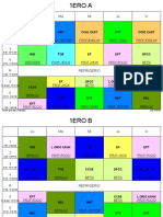 Horario Por Aulas General A Colores