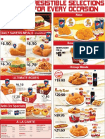 KFC Delivery Menu