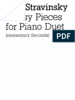 3 Easy Pieces For Piano Duet 4 Manos Stravinsky