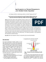 Effect of Processing Parameters On Thermal Phenomena in Direct Laser Metallic Powder Deposition