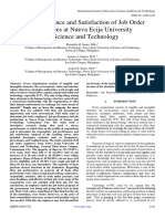 Job Performance and Satisfaction of Job Order Employees at Nueva Ecija University of Science and Technology