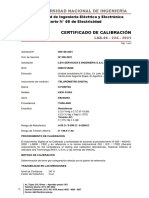 Certificado de Calibracion Telurometro