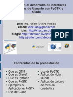 Introducción Al Desarrollo de Interfaces de Gráficas de Usuario Con PyGTK y Glade