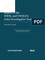 Report of The NWSL and NWSLPA Joint Investigative Team