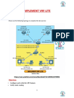 Implement Vrf-Lite: Lab Topology